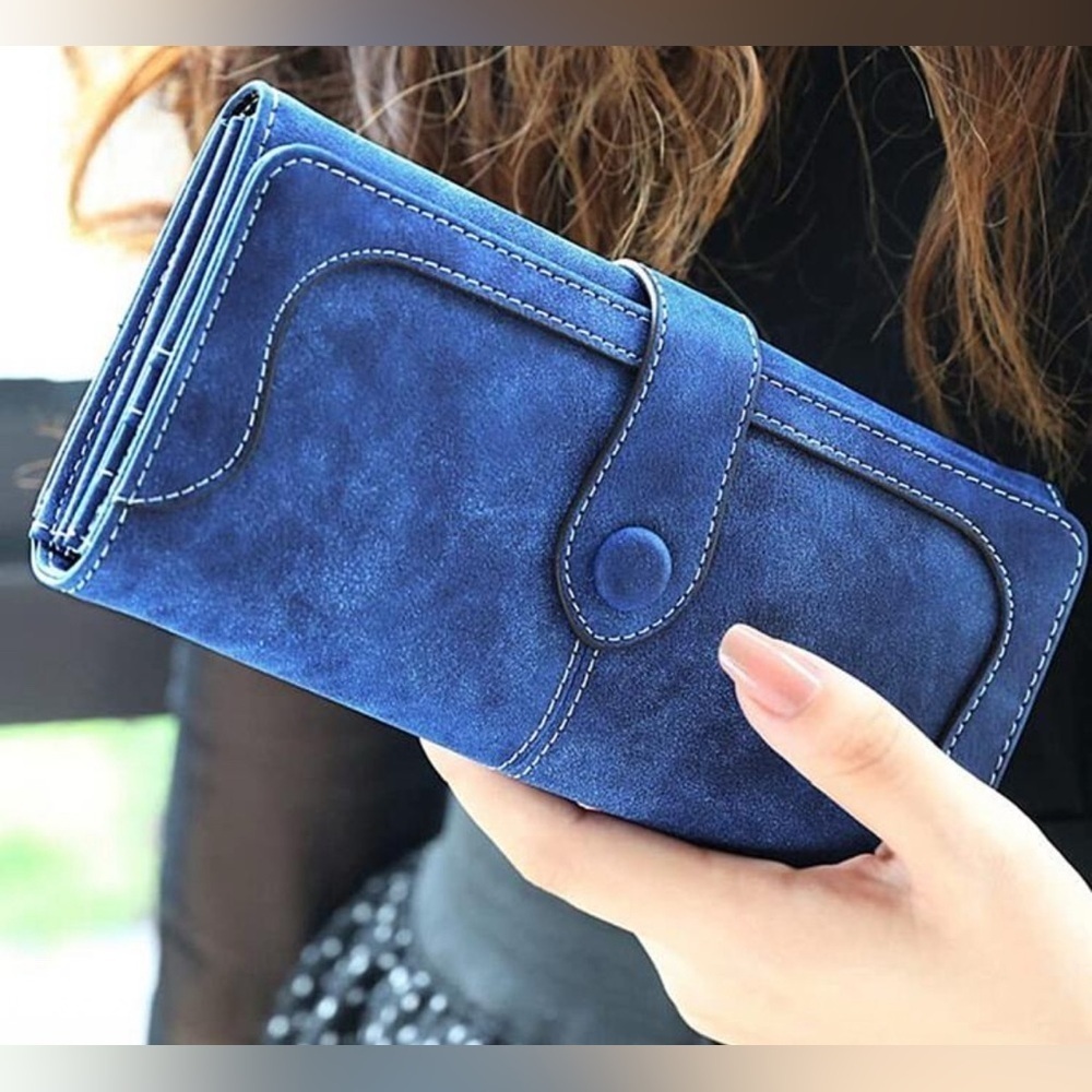 NEW Blue Women's Long Wallet